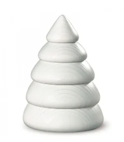 Sapin Design Blanc, 9,5 Cm<Köhler, Père Noël en bois New