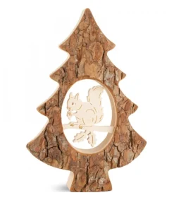 Sapin En Bois Avec Ecureuil Cisele, 18,5 Cm<Waldfabrik, photophore en bois et étoile sapin de Noël Hot