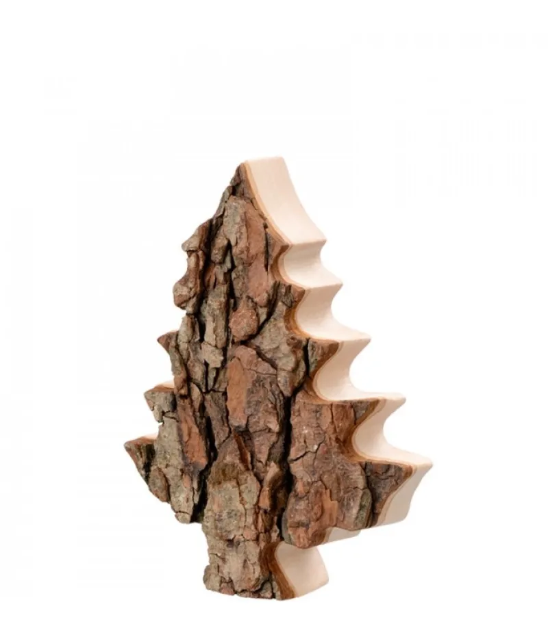 Sapin En Bois Déco En Ecorce 12 Cm<Waldfabrik, photophore en bois et étoile sapin de Noël Clearance