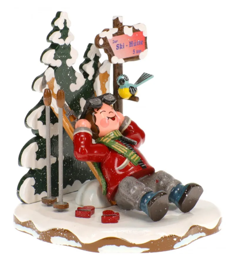 Skieur Au Repos - Village De Noël Miniature<Hubrig, figurines pour enfant Cheap