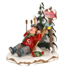 Skieur Au Repos - Village De Noël Miniature<Hubrig, figurines pour enfant Cheap