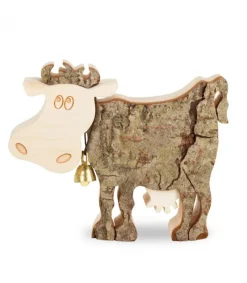 Vache En Bois, 9 Cm<Waldfabrik, photophore en bois et étoile sapin de Noël Store
