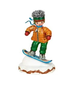 Village De Noël Miniature, Snowboarder<Hubrig, figurines pour enfant Store