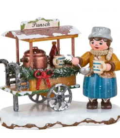 Village De Noël Miniature, Vendeuse De Vin Chaud<Hubrig, figurines pour enfant Sale