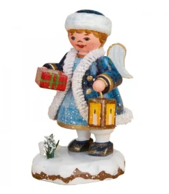 Village De Noël Miniature, Figurine Ange Avec Paquet<Hubrig, figurines pour enfant Discount