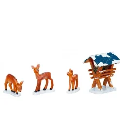 Village De Noël Miniature, 3 Biches Dans LÀ Neige<Hubrig, figurines pour enfant Sale