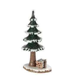 Village De Noël Miniature, Sapin Et Tas De Bois<Hubrig, figurines pour enfant Best Sale
