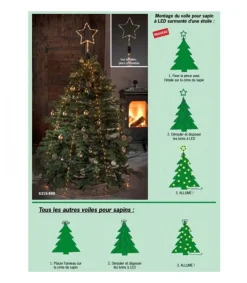 Voile Guirlande Pour Sapin De Noël, 250 Diodes Led<Konstsmide, guirlandes lumineuses de Noël Shop